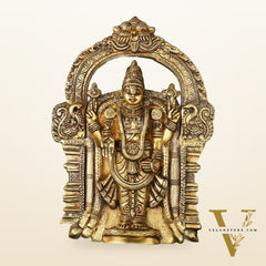 Brass Superfine Lord Venkateshwara Tirupati Balaji Wall Hanging - 20 inch
