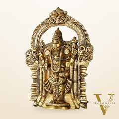 Brass Superfine Lord Venkateshwara Tirupati Balaji Wall Hanging - 20 inch