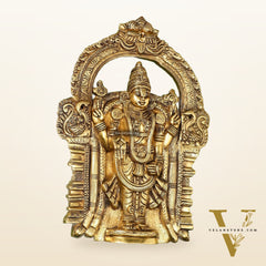 Brass Superfine Lord Venkateshwara Tirupati Balaji Wall Hanging - 20 inch
