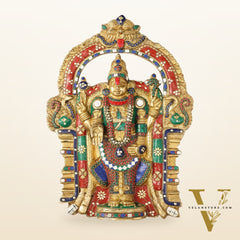 Brass Superfine Lord Venkateshwara Tirupati Balaji Wall Hanging - 20 inch
