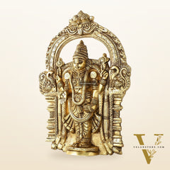 Brass Superfine Lord Venkateshwara Tirupati Balaji Wall Hanging - 20 inch