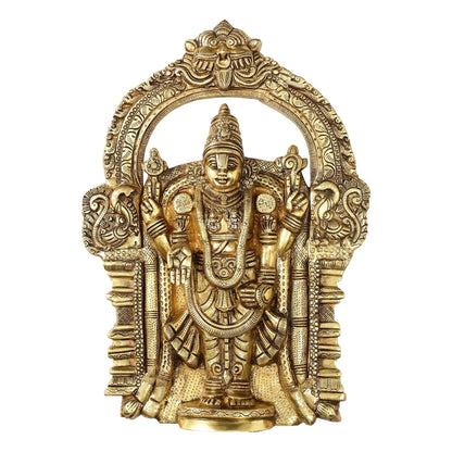 Brass Superfine Lord Venkateshwara Tirupati Balaji Wall Hanging - 20 inch