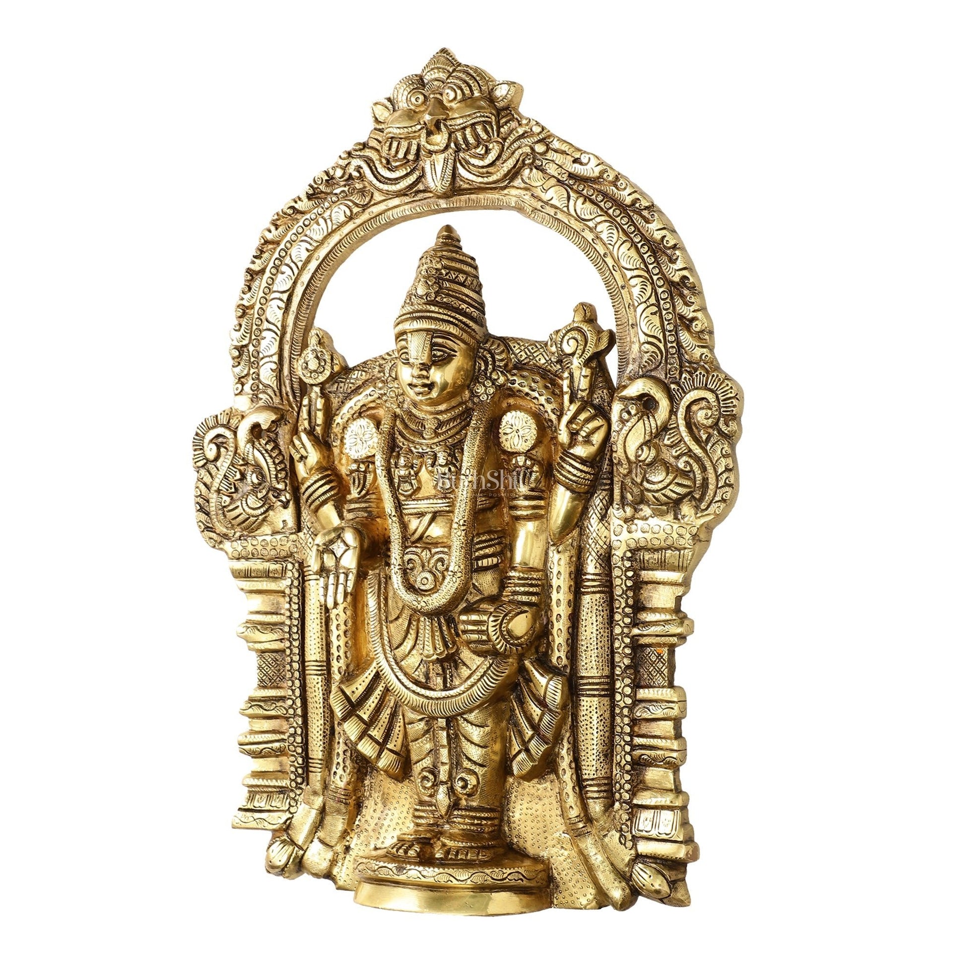 Brass Superfine Lord Venkateshwara Tirupati Balaji Wall Hanging - 20 inch