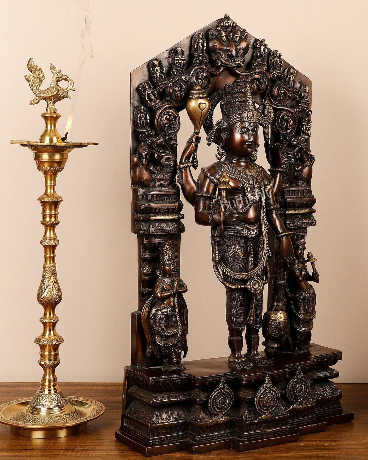 Brass Superfine Lord Vishnu Statue 29"