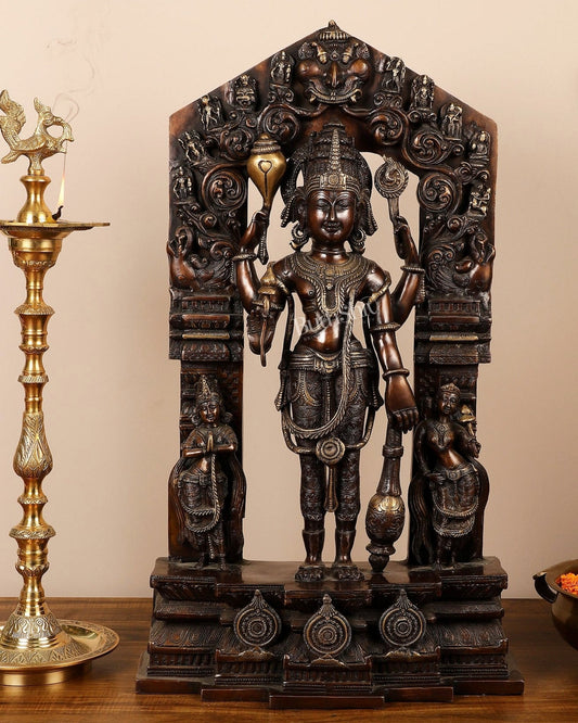 Brass Superfine Lord Vishnu Statue 29"