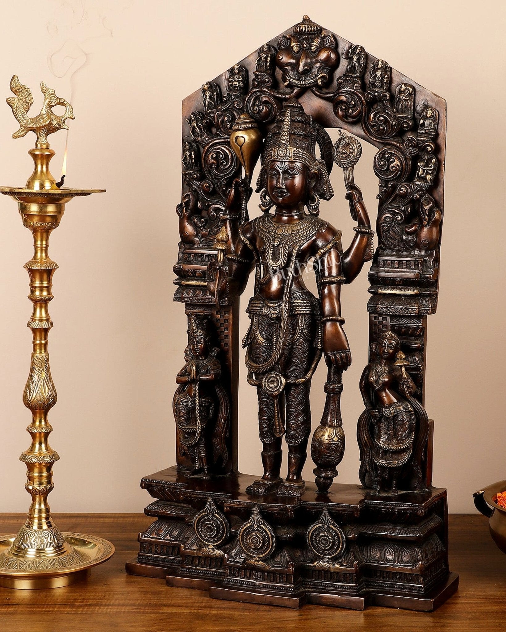 Brass Superfine Lord Vishnu Statue 29"