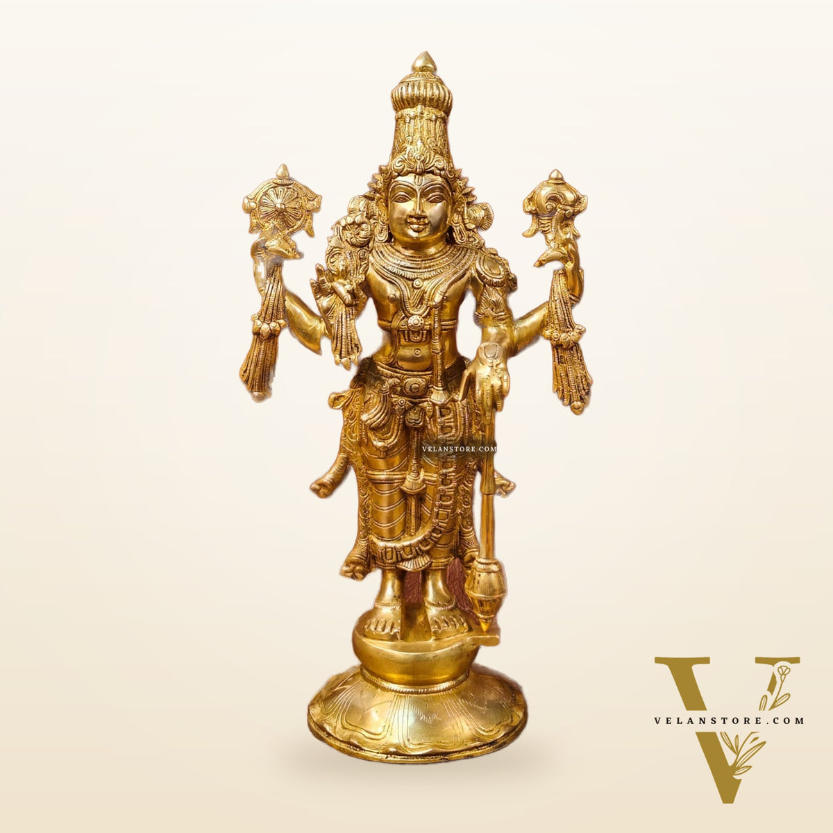 Brass Superfine Lord Vishnu statue 20"