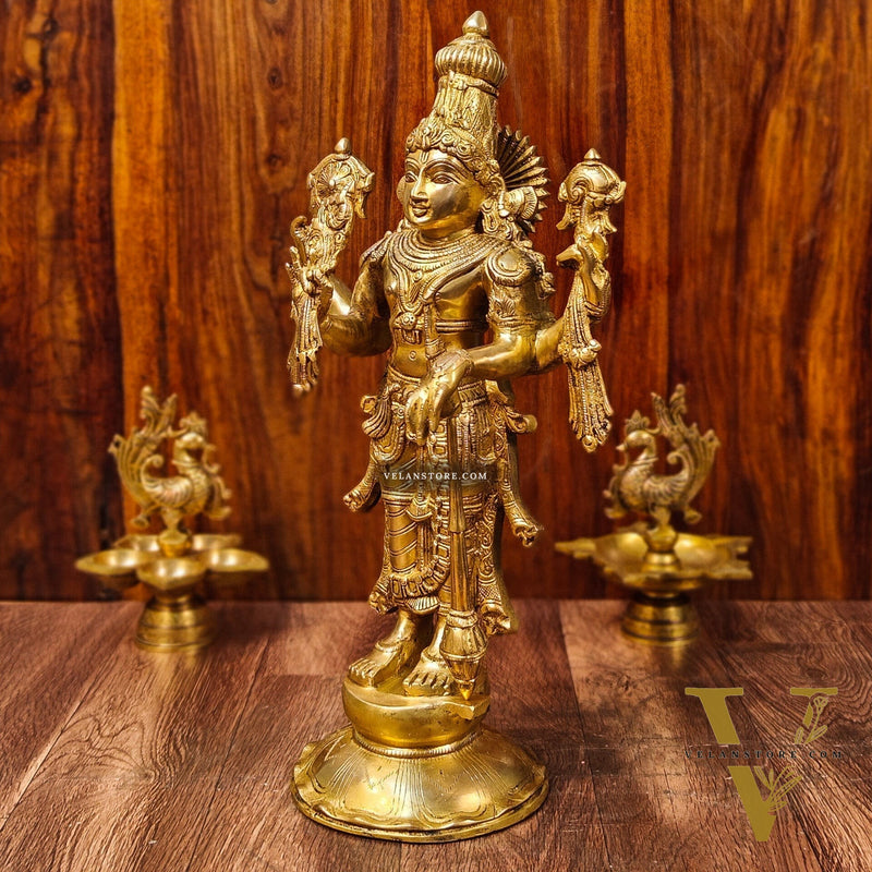Brass Superfine Lord Vishnu statue 20"