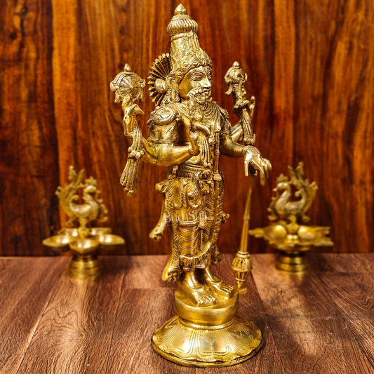 Brass Superfine Lord Vishnu statue 20"