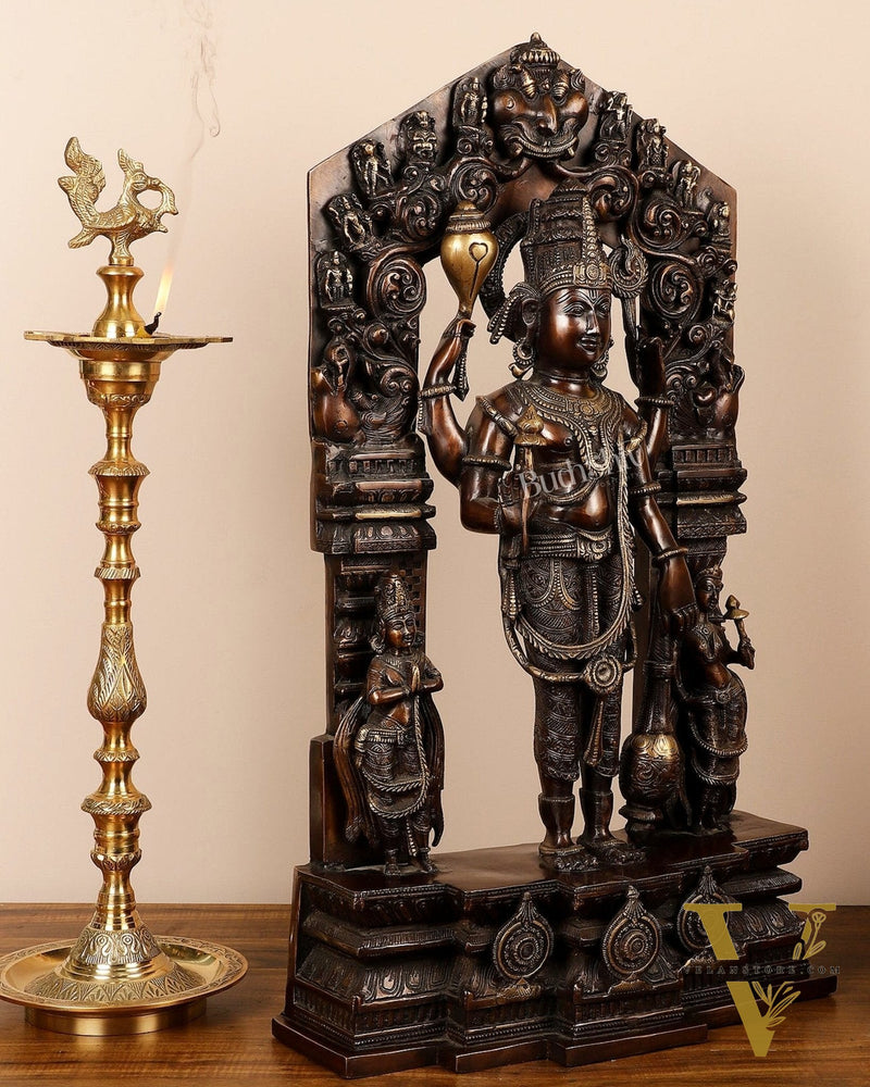 Brass Superfine Lord Vishnu Statue 29"