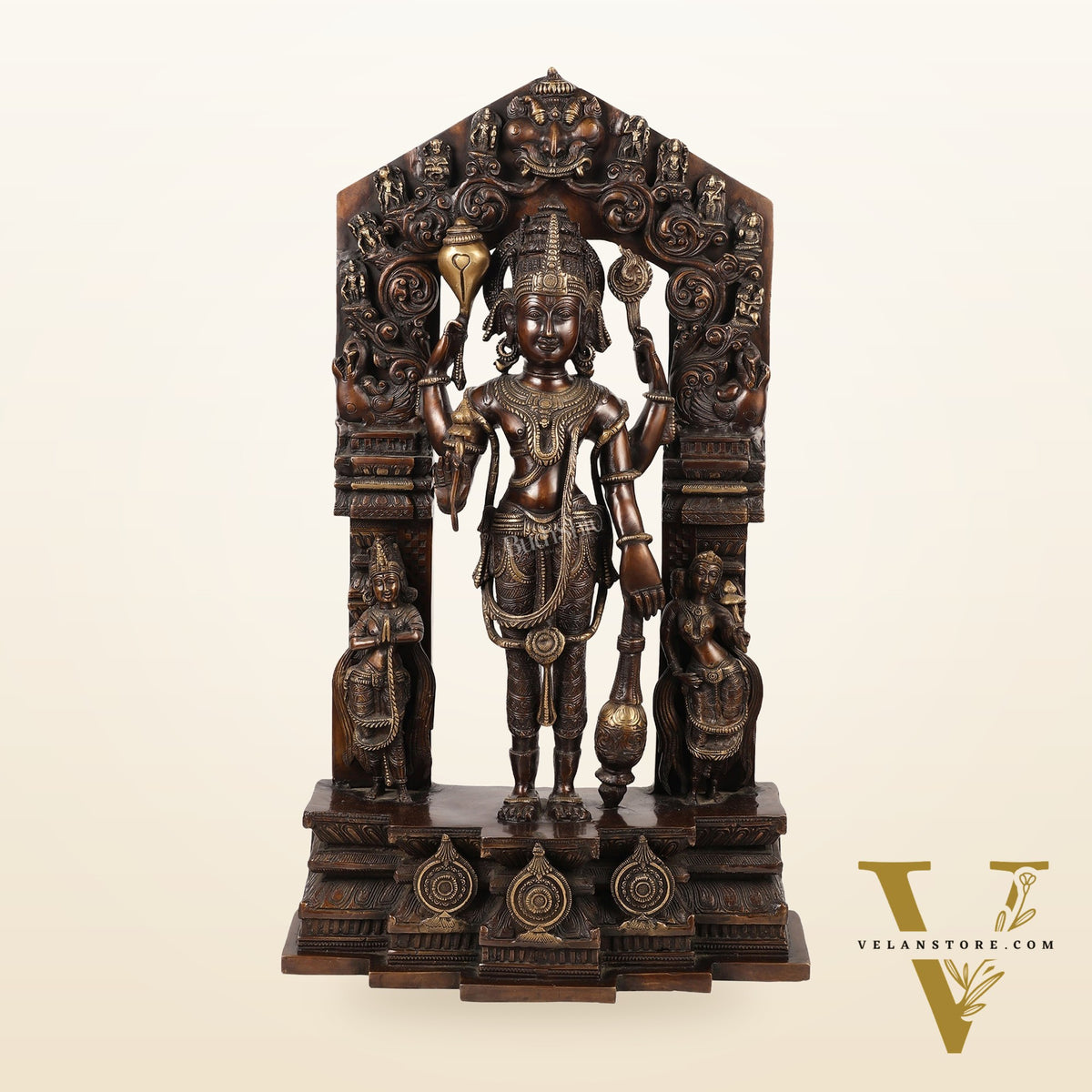 Brass Superfine Lord Vishnu Statue 29"