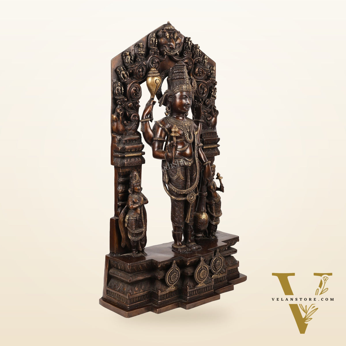 Brass Superfine Lord Vishnu Statue 29"