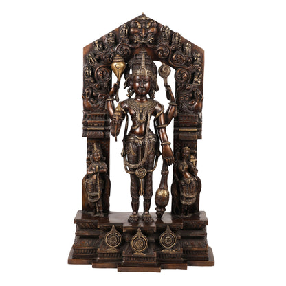 Brass Superfine Lord Vishnu Statue 29"