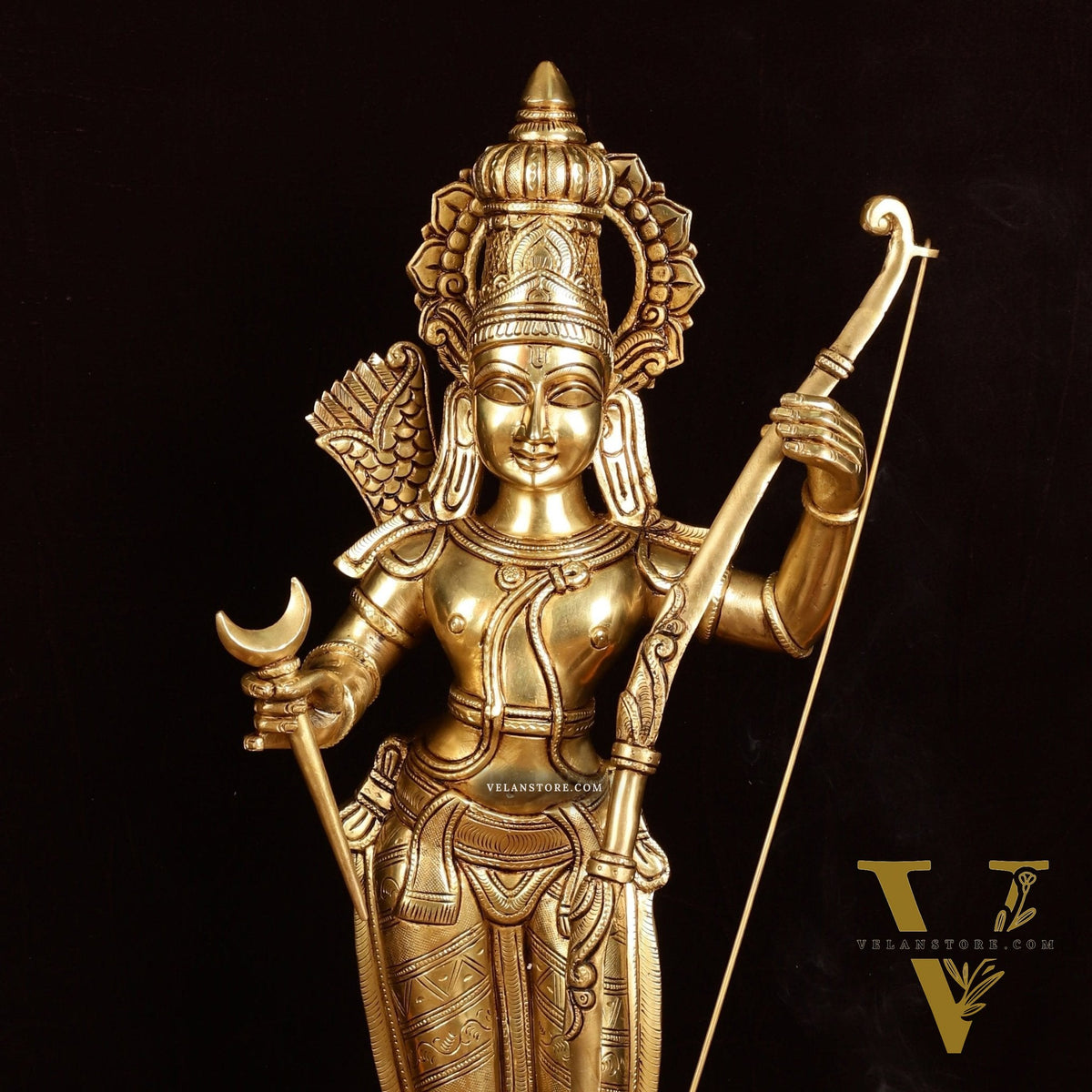Brass Superfine Magnificent Lord Rama Statue | 27" Tall