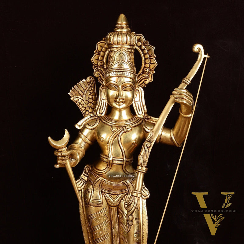 Brass Superfine Magnificent Lord Rama Statue | 27" Tall