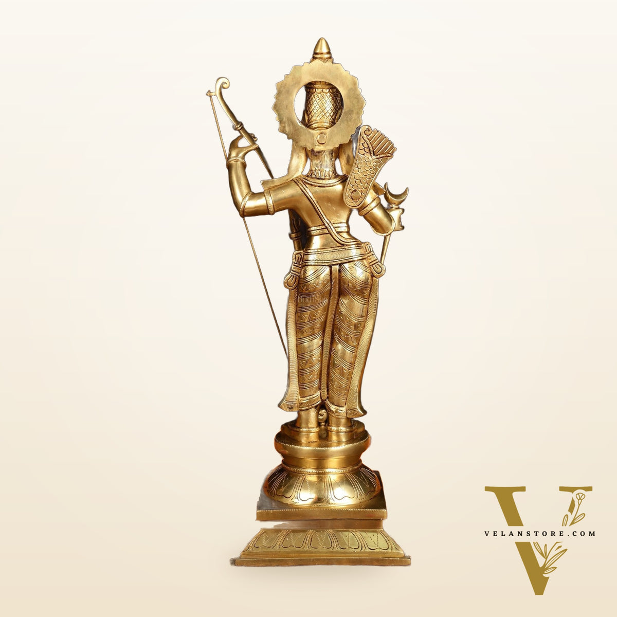 Brass Superfine Magnificent Lord Rama Statue | 27" Tall
