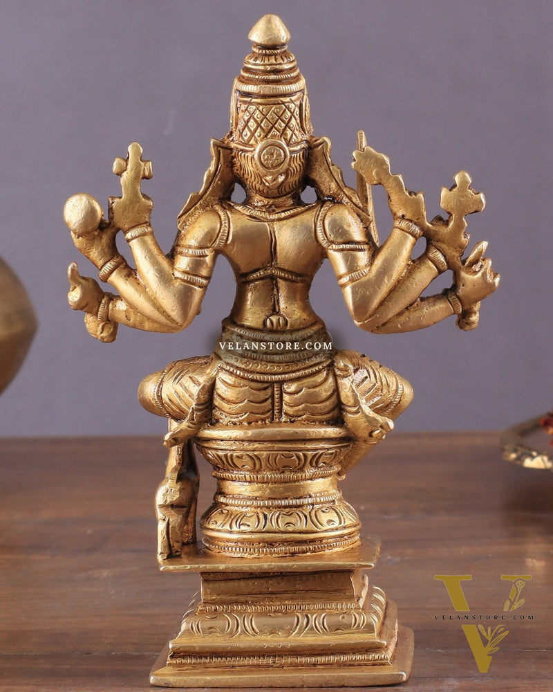 Brass Superfine Mariamman Shakti Idol 6.5"