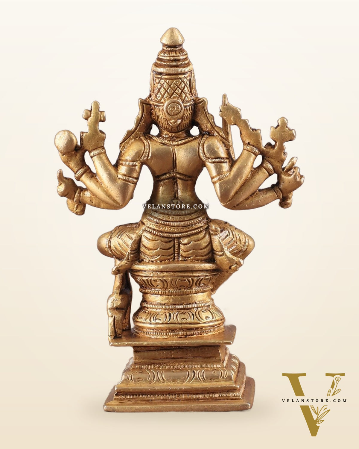 Brass Superfine Mariamman Shakti Idol 6.5"