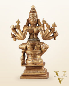 Brass Superfine Mariamman Shakti Idol 6.5"