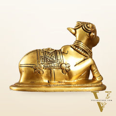 Brass Superfine Nandi Bull Idol | 4.5 inch