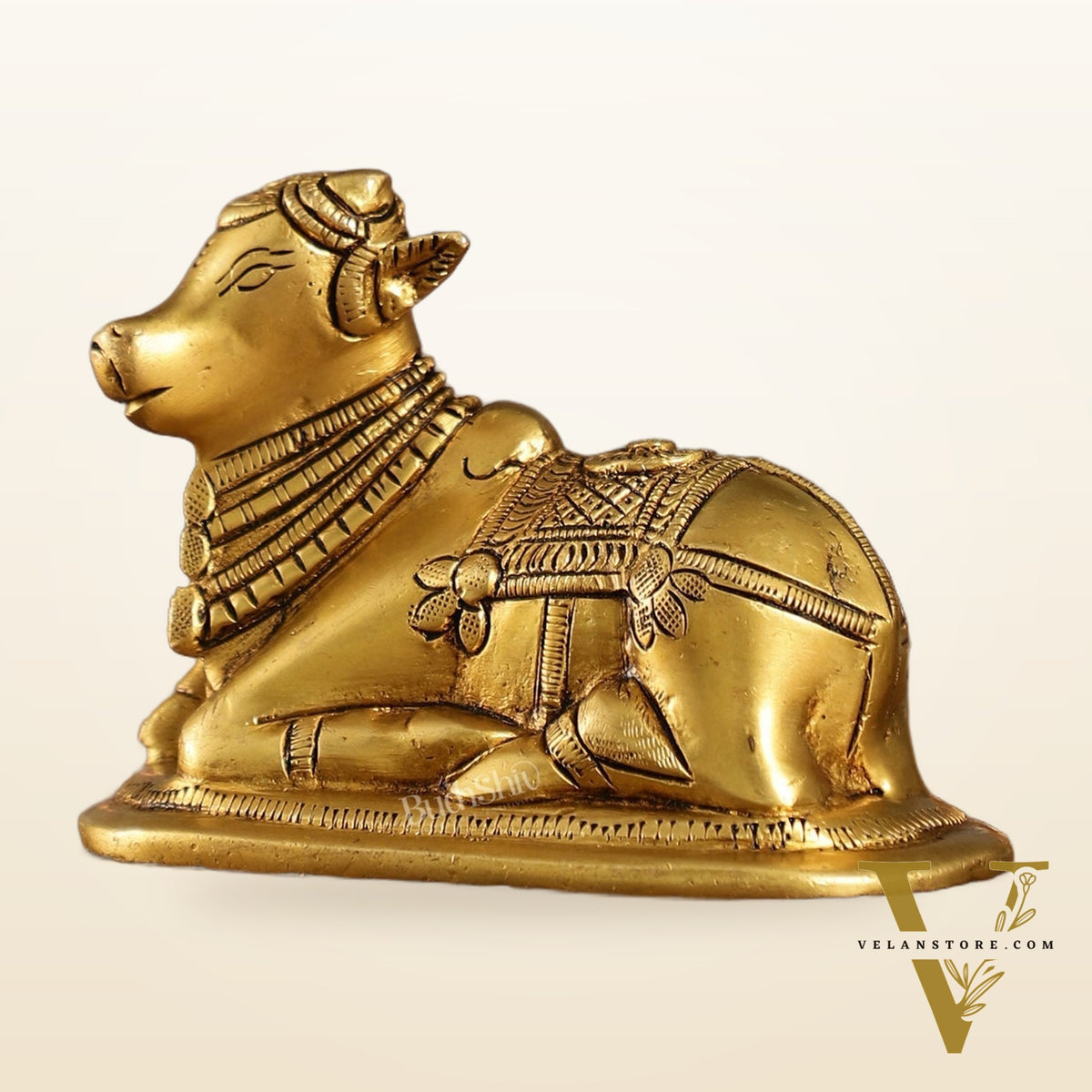 Brass Superfine Nandi Bull Idol | 4.5 inch