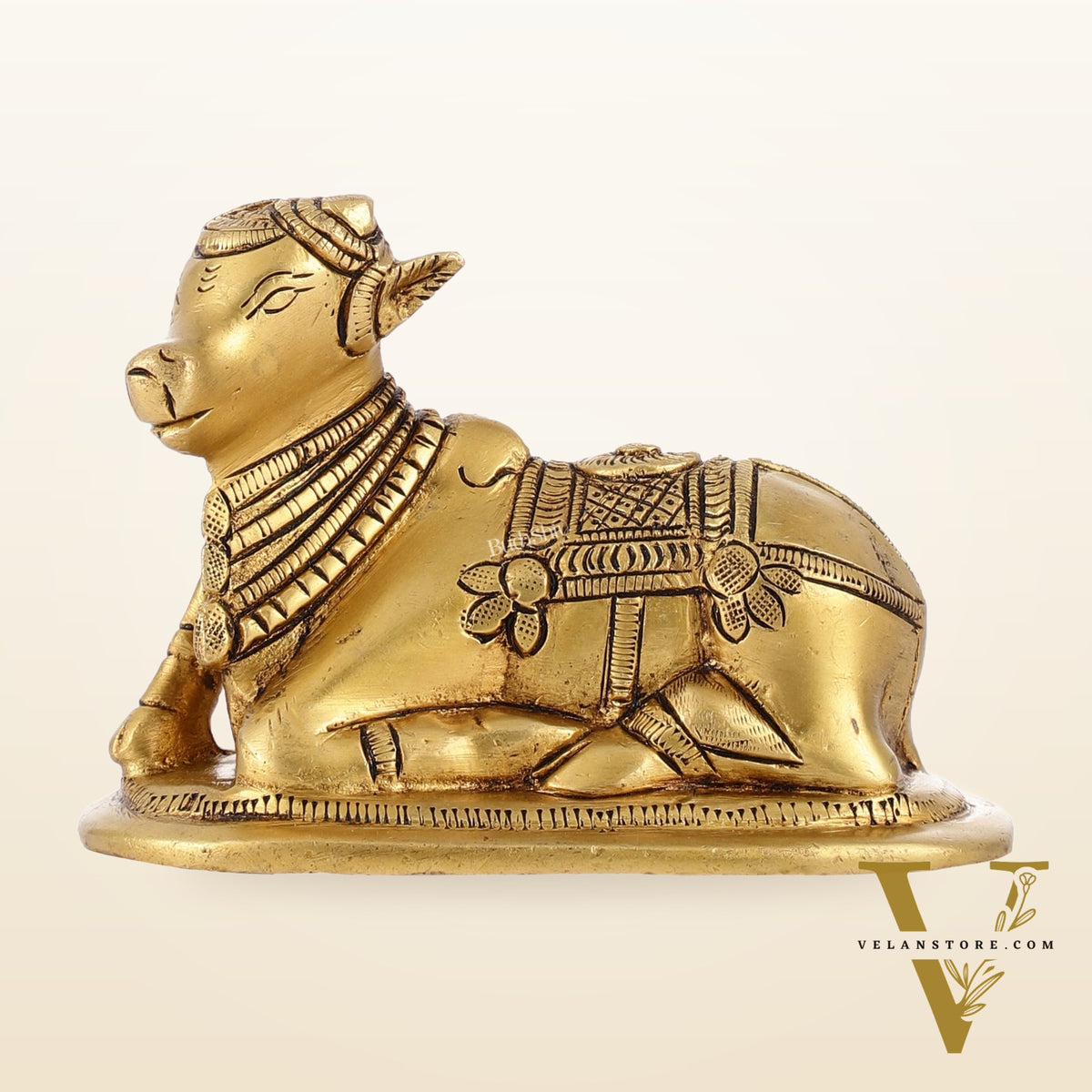 Brass Superfine Nandi Bull Idol | 4.5 inch