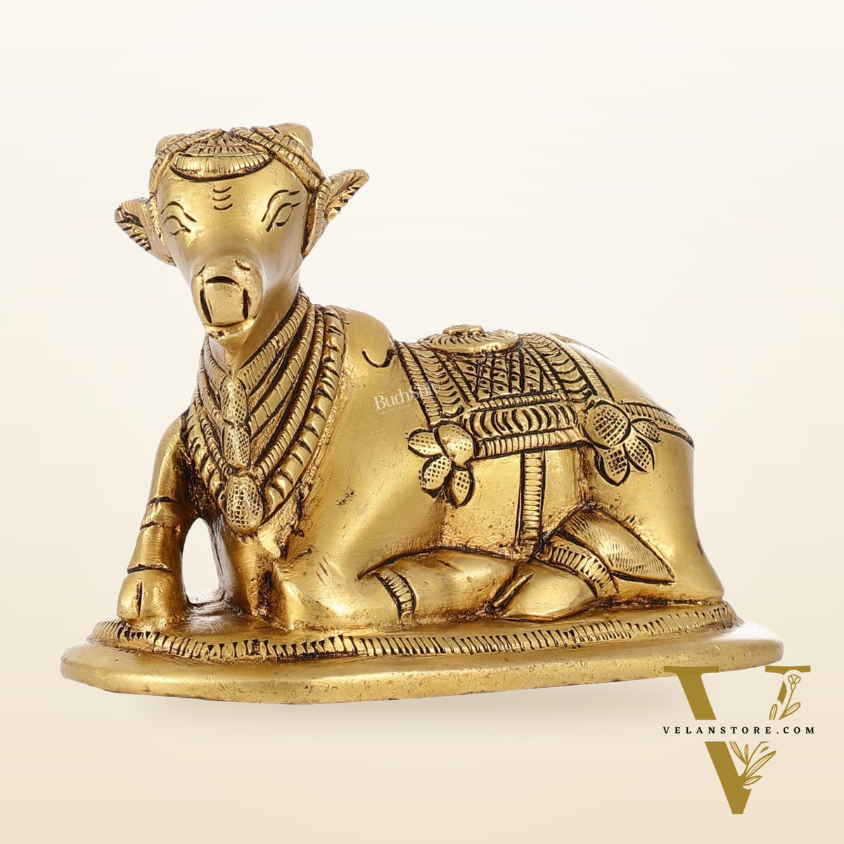 Brass Superfine Nandi Bull Idol | 4.5 inch