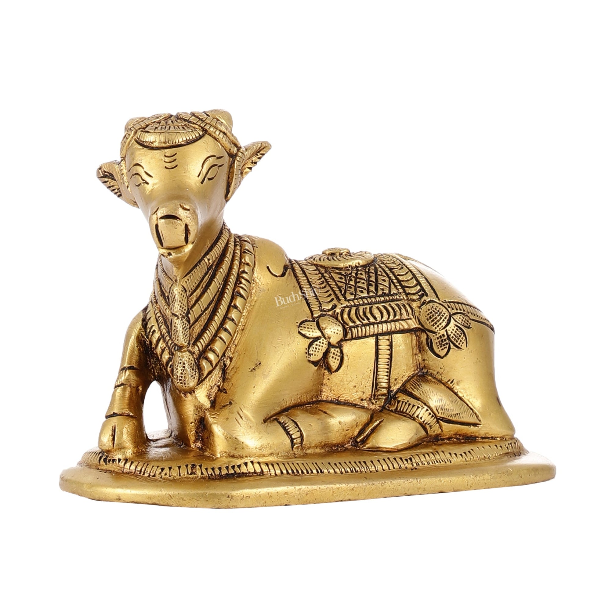 Brass Superfine Nandi Bull Idol | 4.5 inch