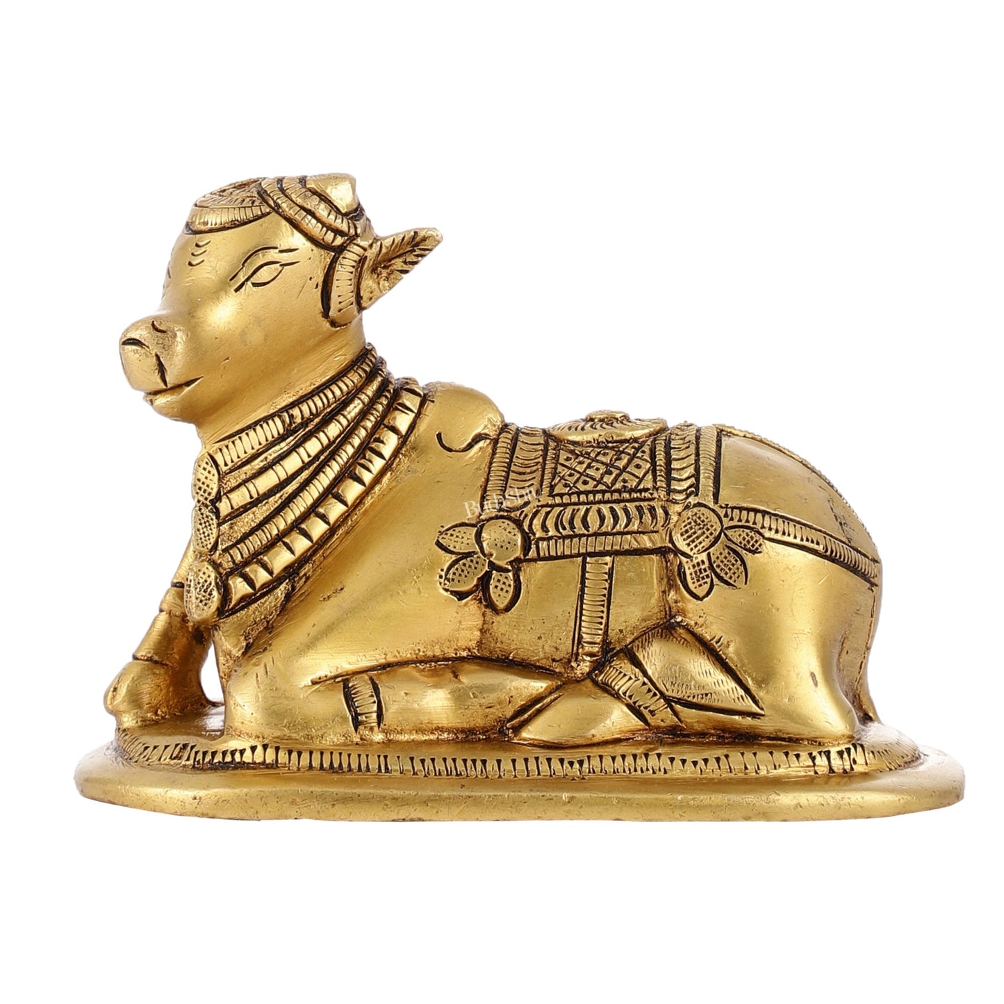 Brass Superfine Nandi Bull Idol | 4.5 inch