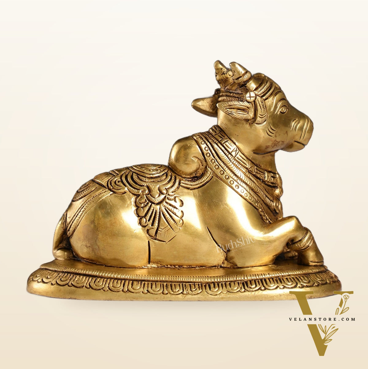 Brass Superfine Nandi Bull Idol | 5.5 inch