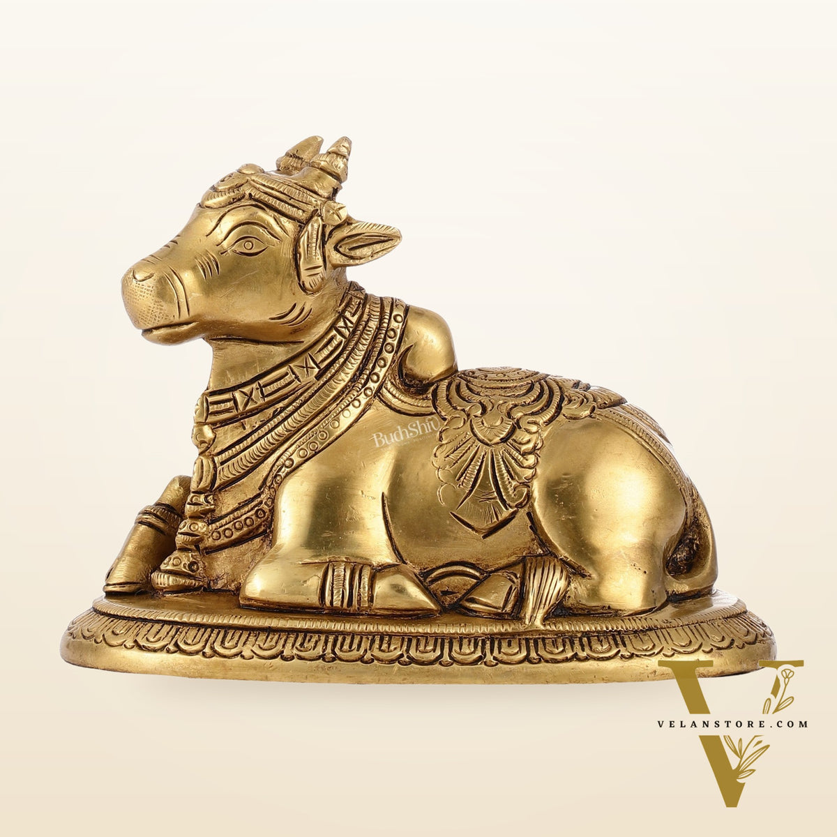 Brass Superfine Nandi Bull Idol | 5.5 inch