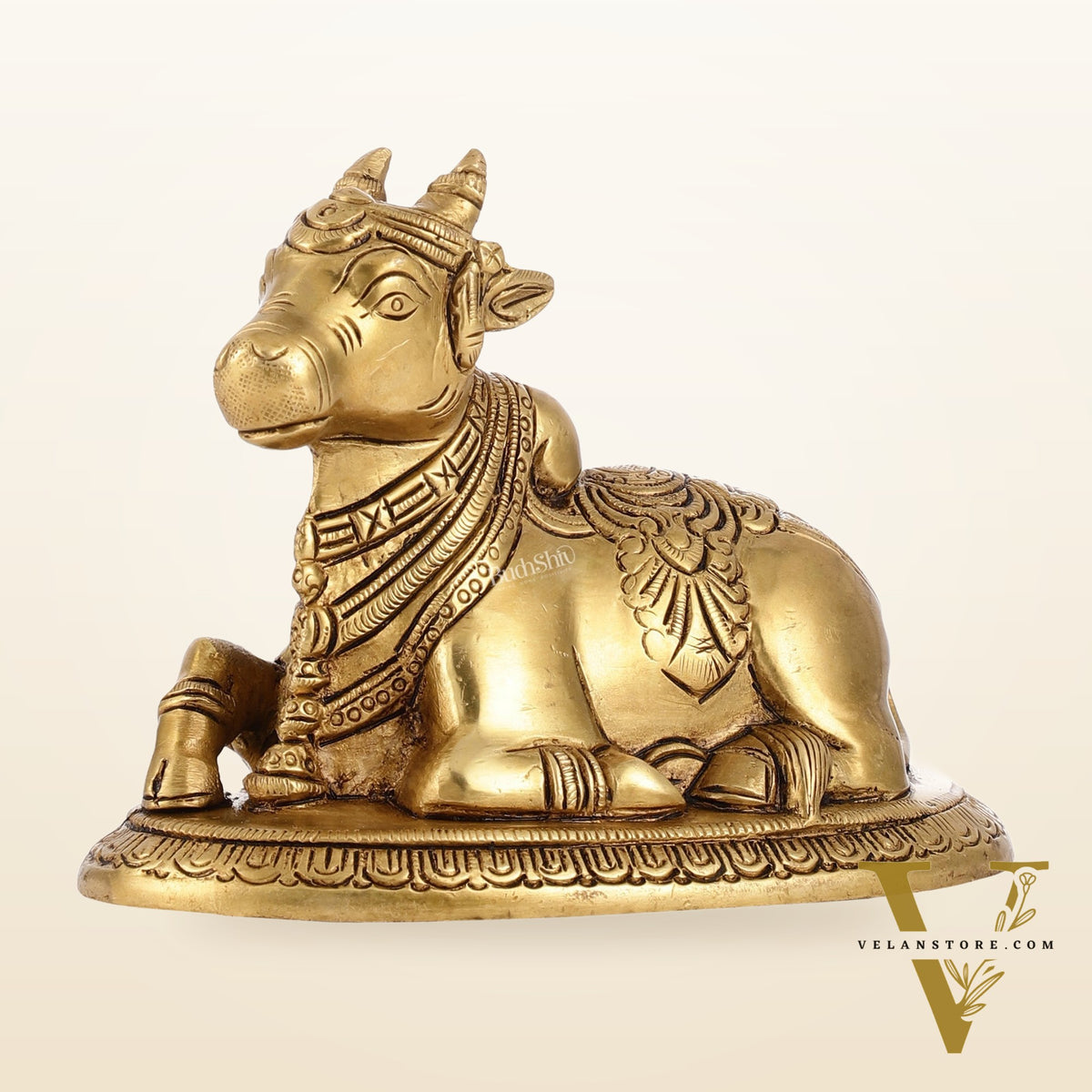 Brass Superfine Nandi Bull Idol | 5.5 inch
