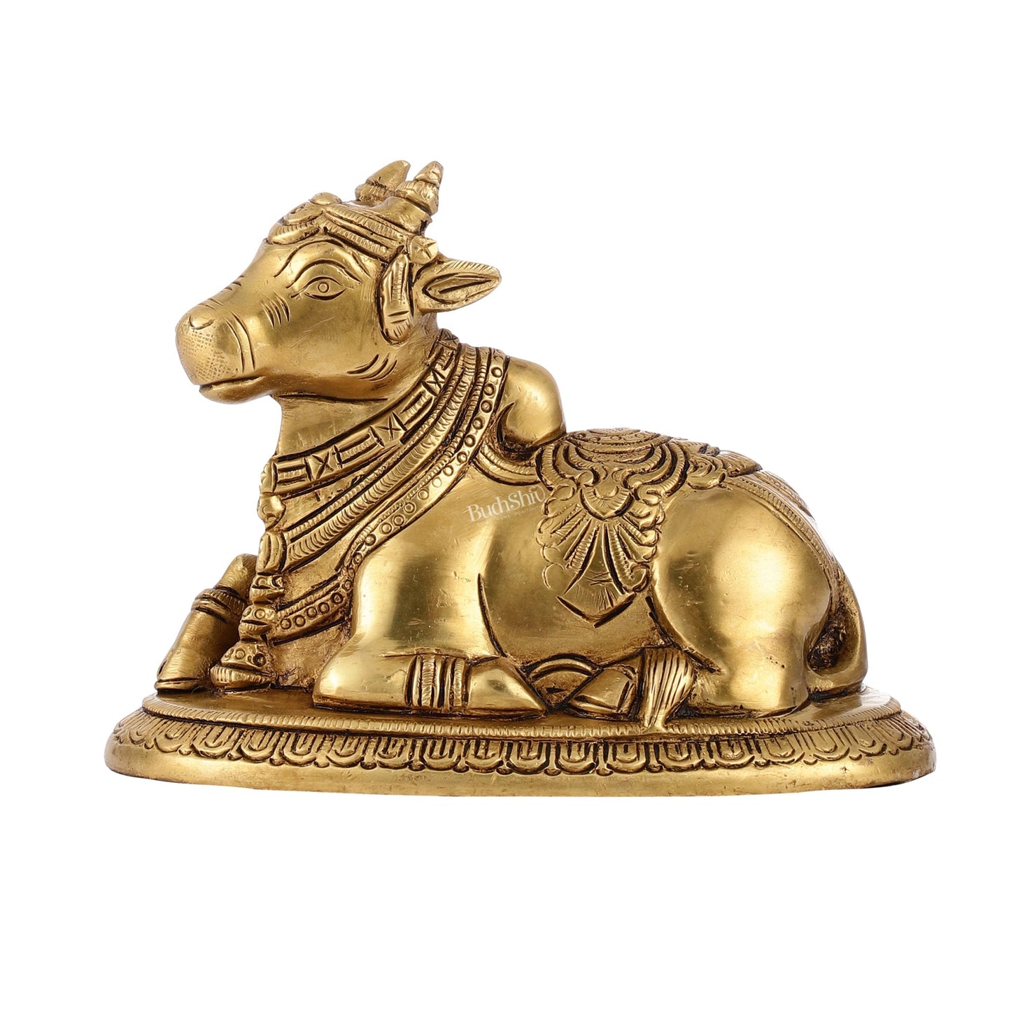 Brass Superfine Nandi Bull Idol | 5.5 inch