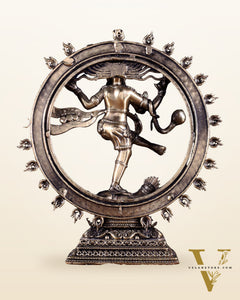 Brass Superfine Nataraja – Dancing Shiva with Intricate Carvings 6 inch