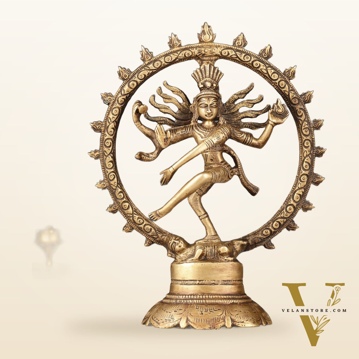 Brass Superfine Nataraja Idol - 7.5 Inch