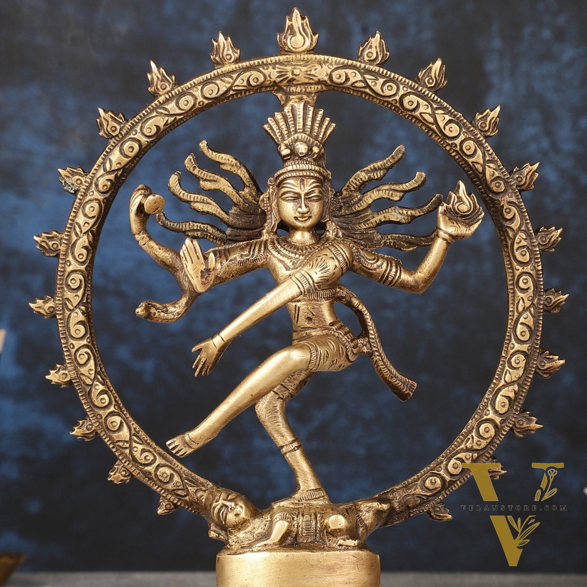 Brass Superfine Nataraja Idol - 7.5 Inch