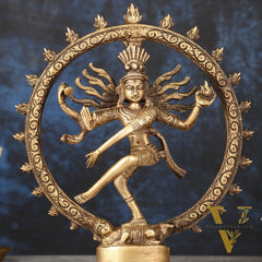 Brass Superfine Nataraja Idol - 7.5 Inch