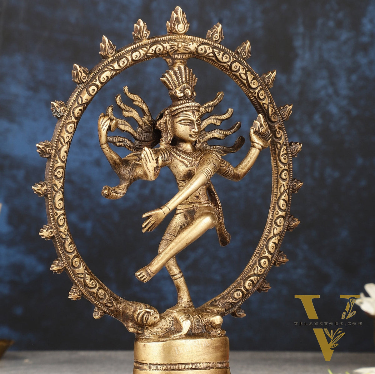 Brass Superfine Nataraja Idol - 7.5 Inch