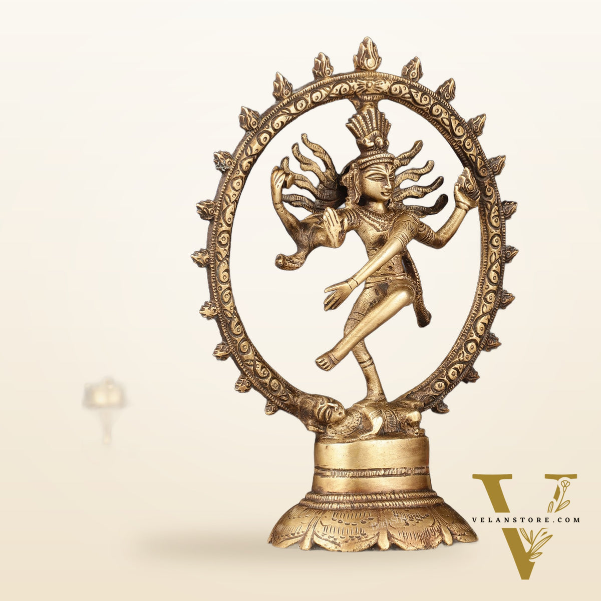 Brass Superfine Nataraja Idol - 7.5 Inch
