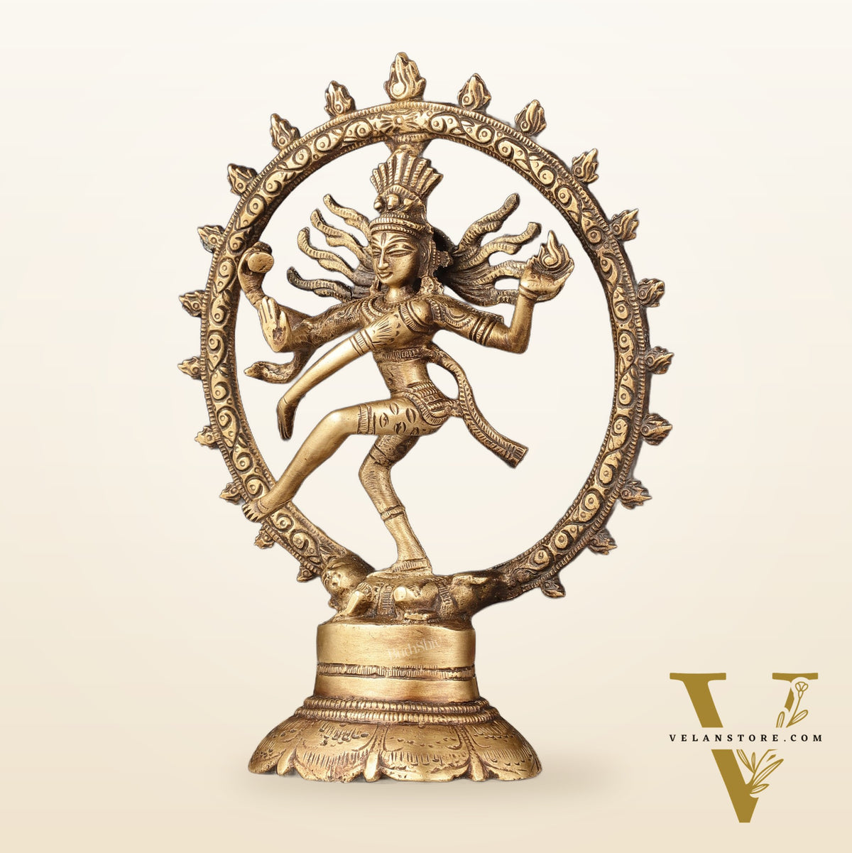 Brass Superfine Nataraja Idol - 7.5 Inch