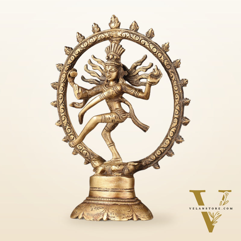Brass Superfine Nataraja Idol - 7.5 Inch