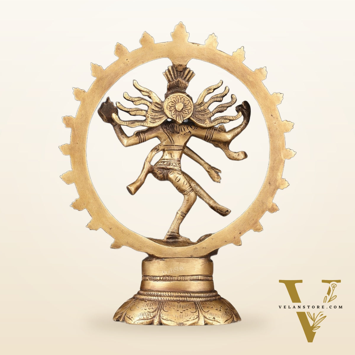 Brass Superfine Nataraja Idol - 7.5 Inch