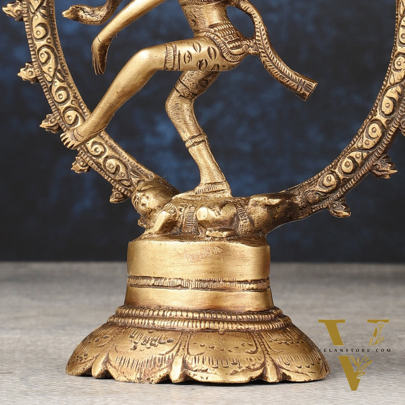 Brass Superfine Nataraja Idol - 7.5 Inch
