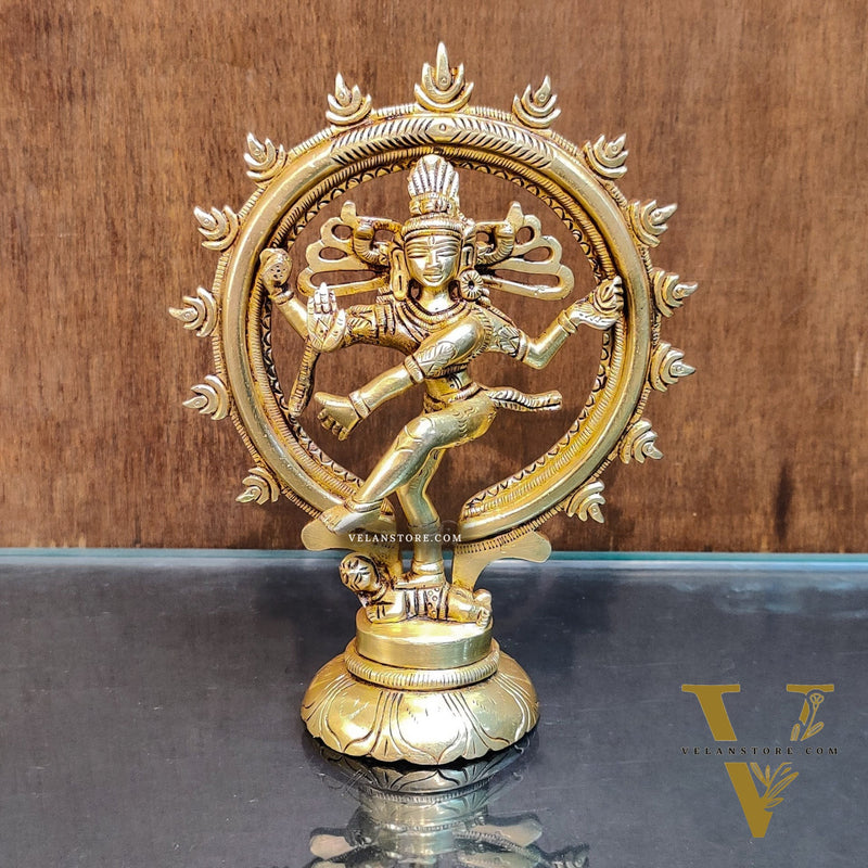 Brass Superfine Nataraja Sculpture 6"