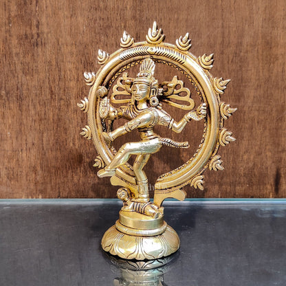 Brass Superfine Nataraja Sculpture 6"