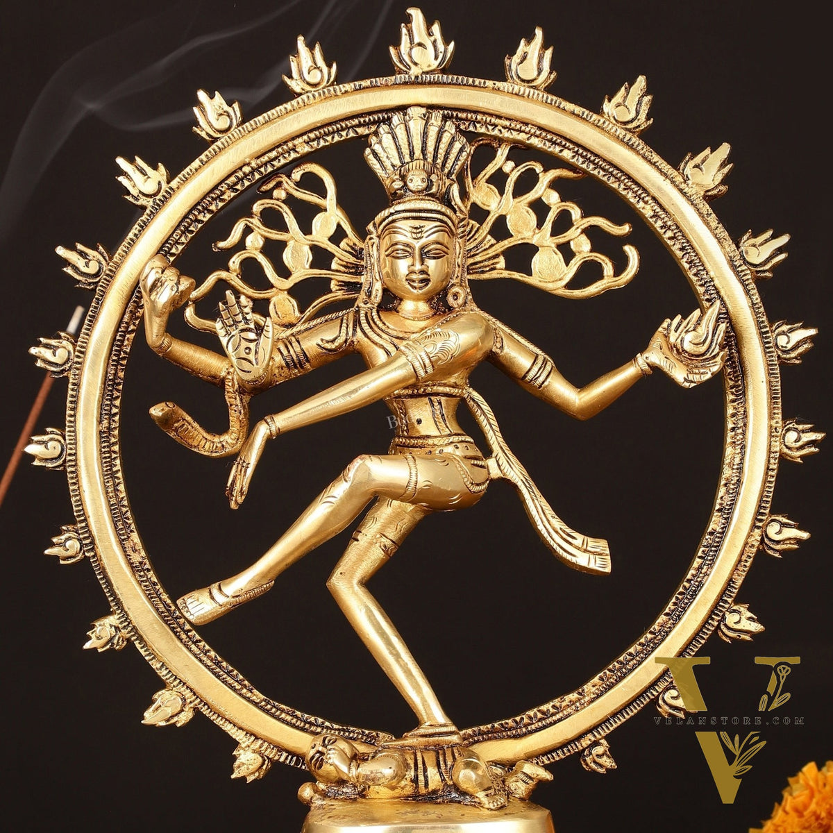 Brass Superfine Nataraja Statue - 11.5" Detailed Sculpture