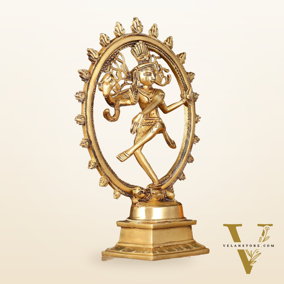 Brass Superfine Nataraja Statue - 11.5" Detailed Sculpture