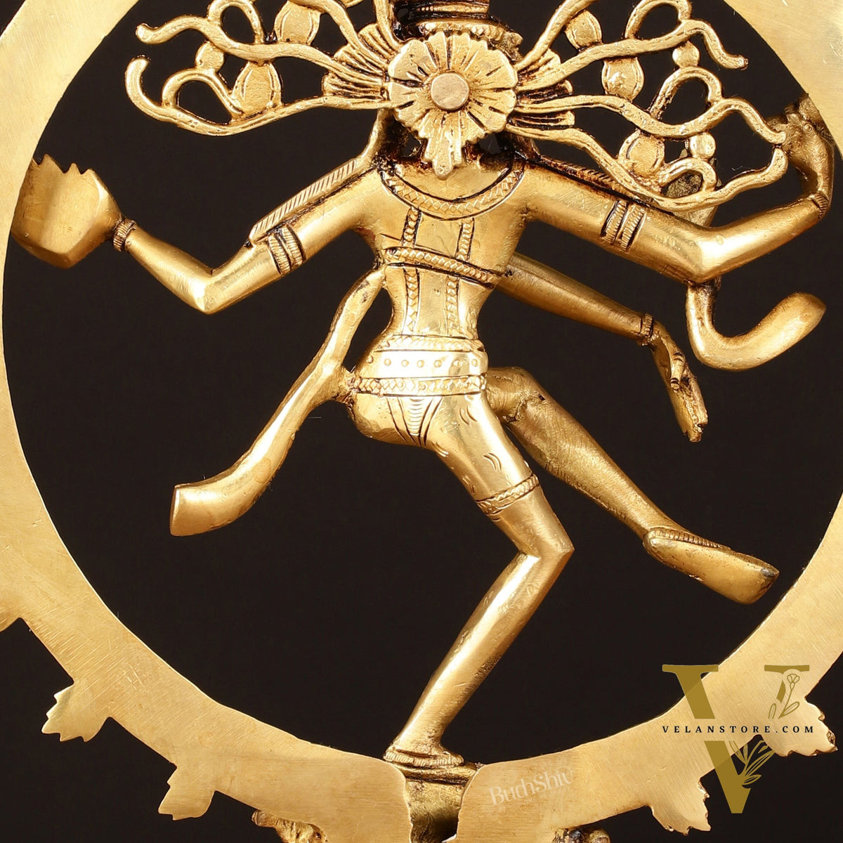 Brass Superfine Nataraja Statue - 11.5" Detailed Sculpture