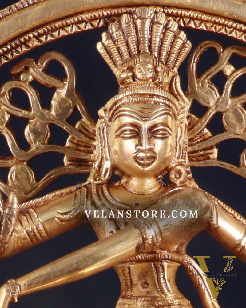 Brass Superfine Nataraja Statue - 11.5" enhanced Sculpture