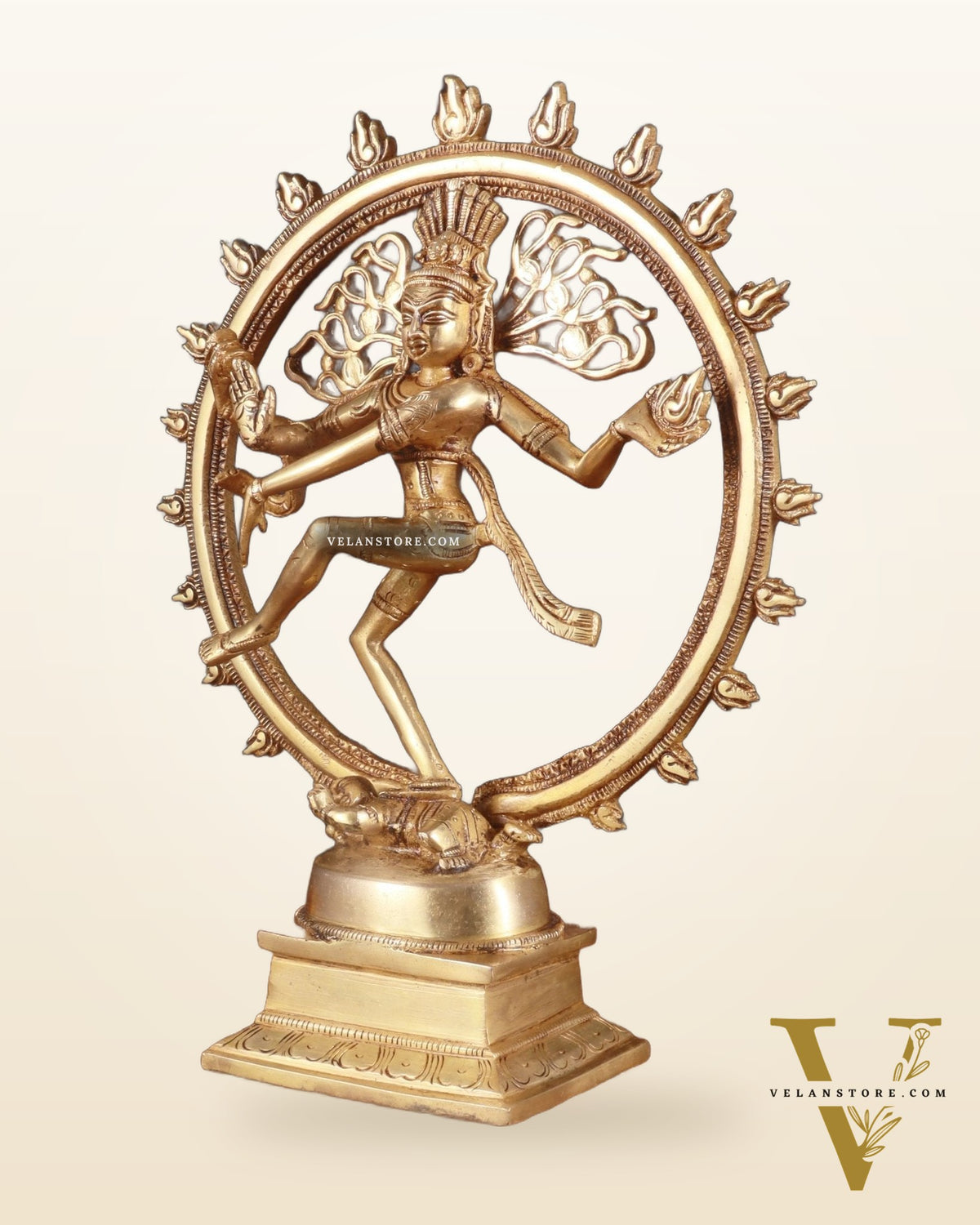 Brass Superfine Nataraja Statue - 11.5" enhanced Sculpture